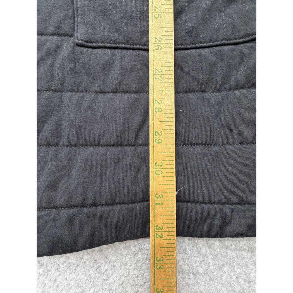 Eileen Fisher Coat Womens Petite Small Black Quilted Organic Cotton Pockets - Picture 8 of 16
